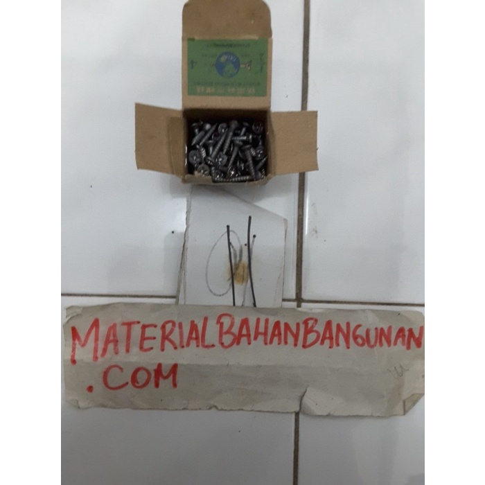 skrup kayu 5 x 5/8 inch skrup kayu besi skrup tapping kayu