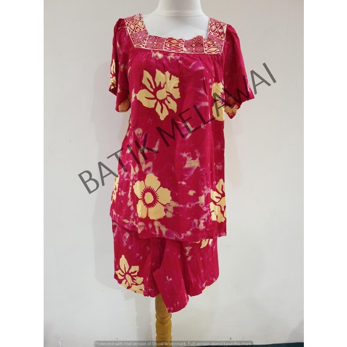 Setelan Batik PREMIUM SUNAN ORI celana pendek tangan pendek Rahlan