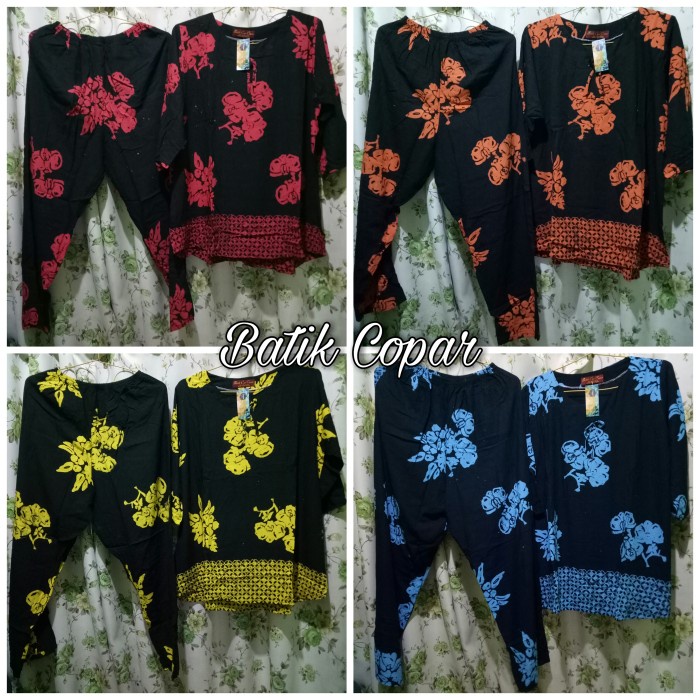 BATIK COPAR BAJU TIDUR SETELAN CELANA