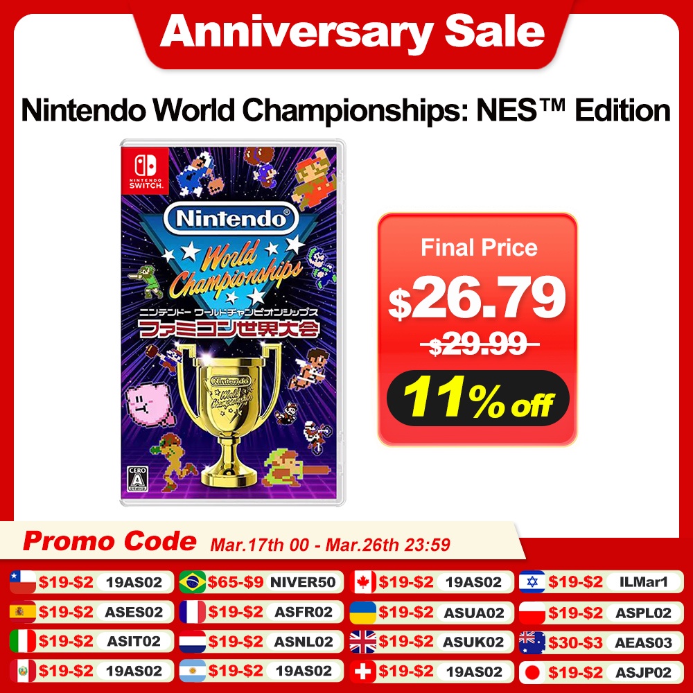 Nintendo World Championships: Nes Edition Nintendo Switch Game Deals 100% New Original Physical Game