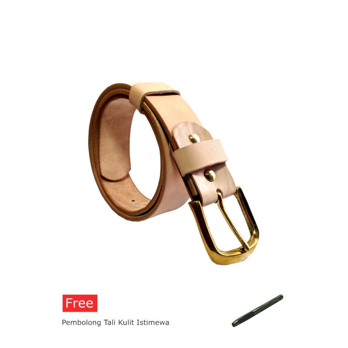 Ikat Pinggang Sabuk Kulit Natural Vegtan Leather Belt BV108