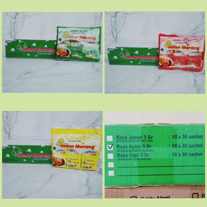 

HJE Rasa Ayam/Sapi/jamur/mix (1Dus), Kaldu alami cap jamur merang