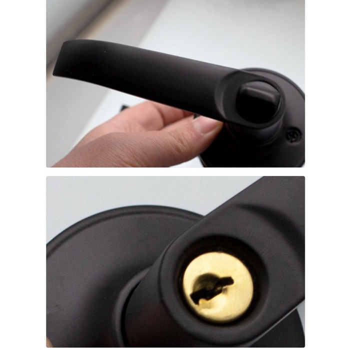 Kunci minimalis handle pintu kamar mandi pvc baja kayu model gagang