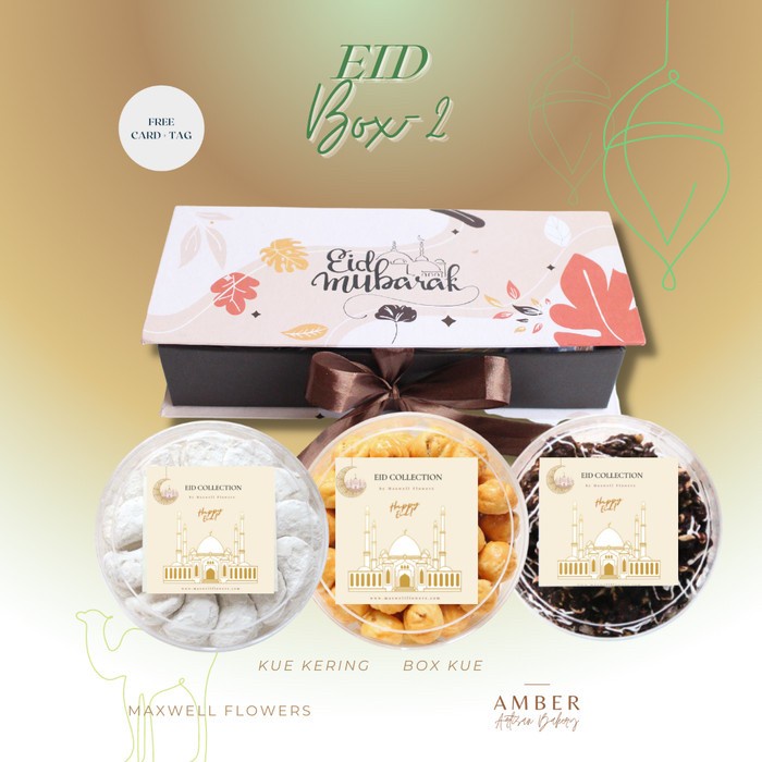 

Hadiah Idul Fitri Hampers Lebaran Box Bambu Kue Kering Sajadah - Box 2
