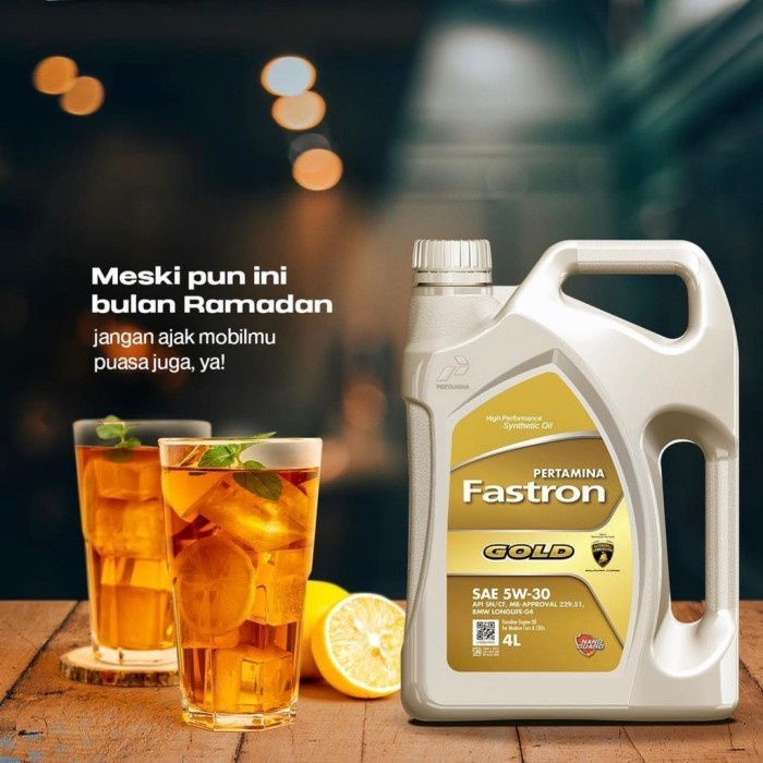 JTTOP" OLI MESIN FASTRON GOLD 5W-30 4 LITER