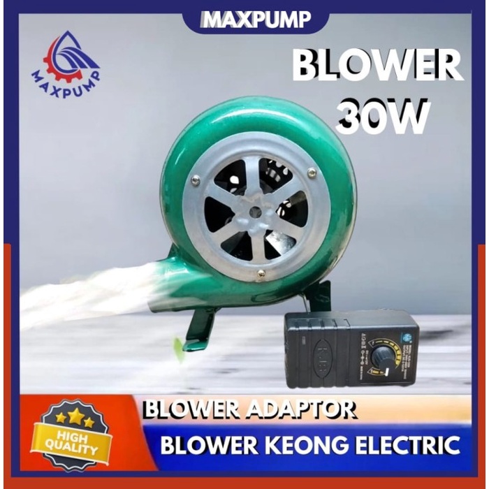 Maxpump Blower Mini Bbq 1 Set Blower 12V 220V Speed Control Fan Mini Keong Blower Electric Turbo Fan