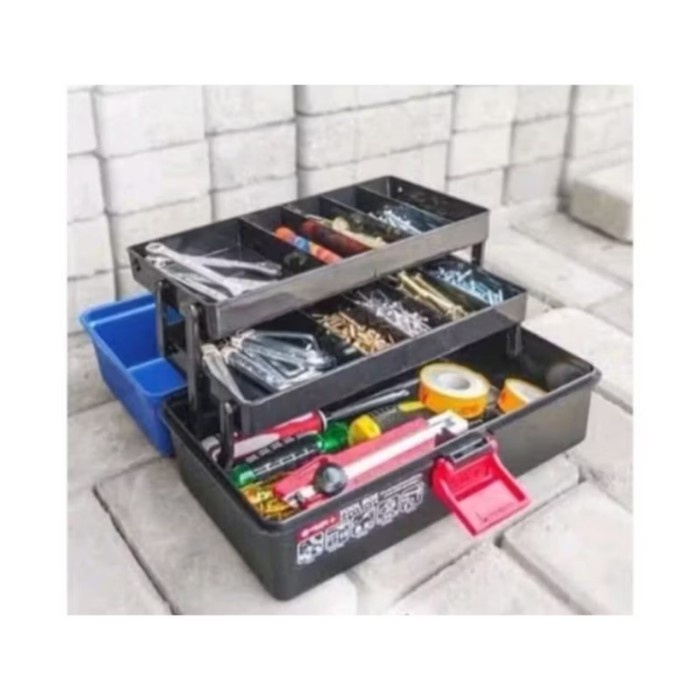 Toolbox Lion Star Plastik Jx 19 / Kotak Penyimpanan / Kotak Box Stb Tamiya -Gratisongkir