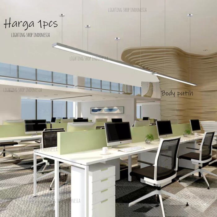 Lampu Gantung Led Hias Panjang 120Cm Lampu Meja Makan Lampu Island