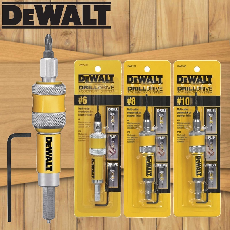 DEWALT DW2700 DW2701 DW2702 Drill Flip Drive Complete Unit #6 #8 #10 2 in 1 Countersink Wood Drill B