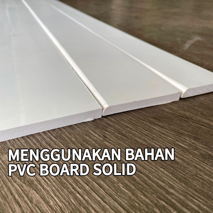 HJK Plint Lantai PVC 8CM Accessories Flooring Aksesoris Lantai Polos Variant warna Hitam Putih tahan
