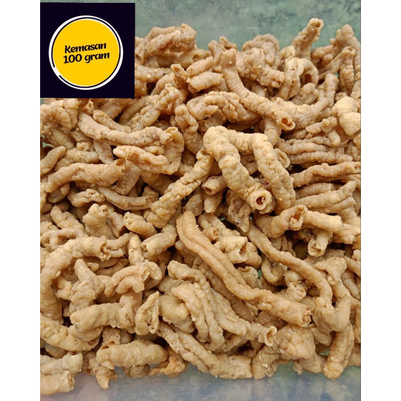 

Keripik usus ayam gurih renyah 100gram