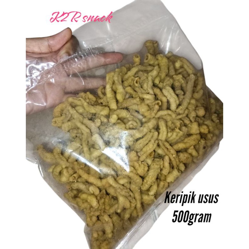

Keripik usus ayam renyah gurih 500gram