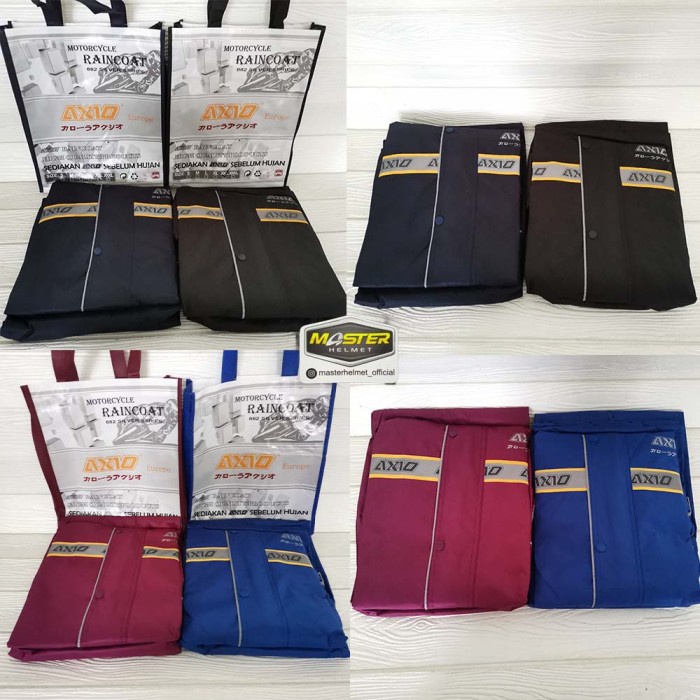 Raibowshopp JAS HUJAN AXIO JAKET HUJAN AXIO ORINAL FREE TOTEBAG AXIO PRIA NITA