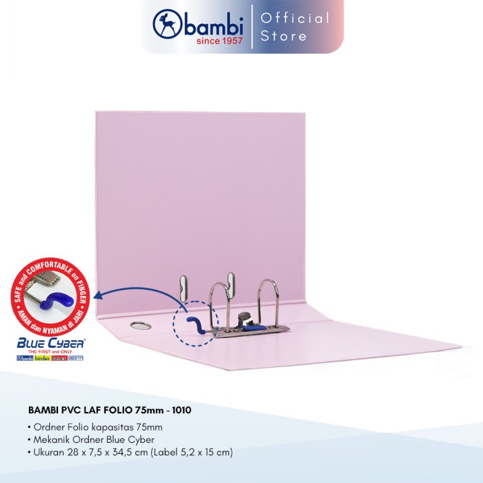 

[tmr] - Bambi Ordner F4 FC JUMBO SIZE 75 mm Lever Arch File F4 FC kode 1010