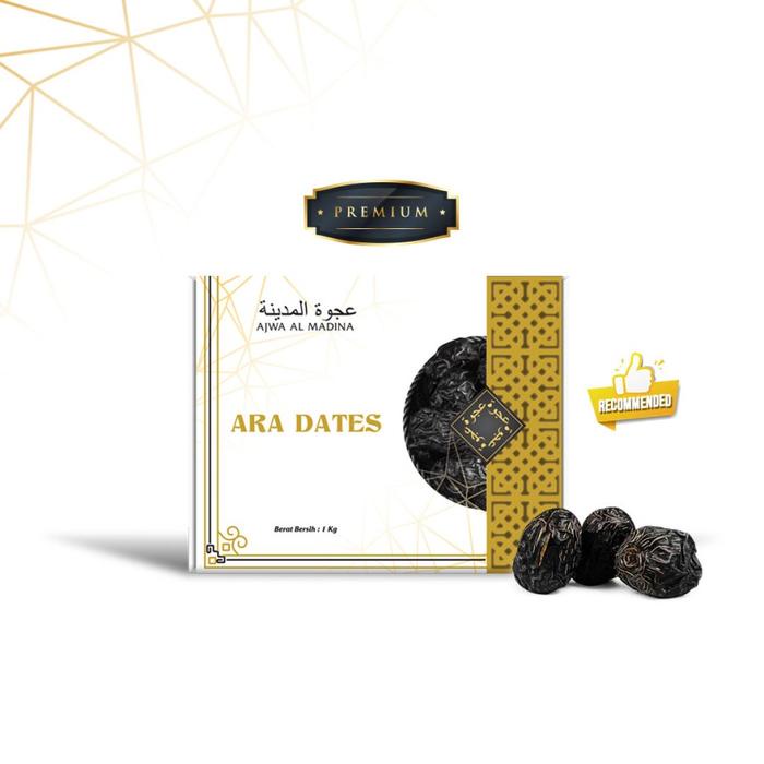 

Kurma Ajwa ARA KEMTAN 1kg - Ajwa Premium Berizin KEMTAN - Ajwa Original Food Hitam Snack Cemilan