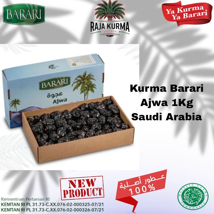 

Kurma Barari Ajwa 1Kg Saudi Arabia
