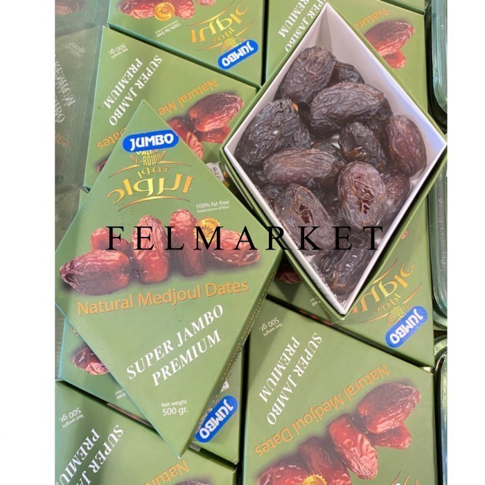 

Kurma Medjoul Dates Super Jambo Premium / Kurma Medjool Premium/500 gr