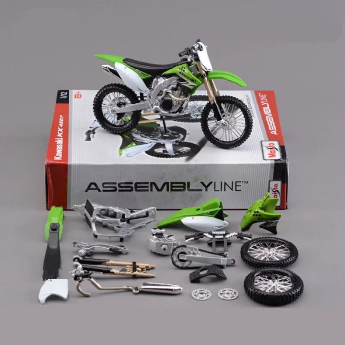 Maisto 1:12 Kawasaki KX450F Assembly Version Alloy Motorcycle Model