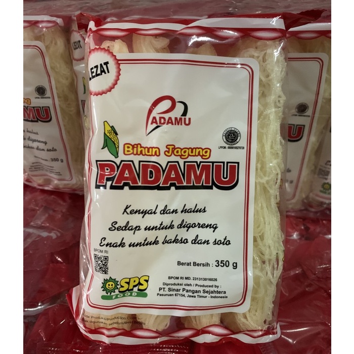 

BISA E-FAKTUR! Bihun Jagung Padamu 350gr 1Ball isi 12pcs