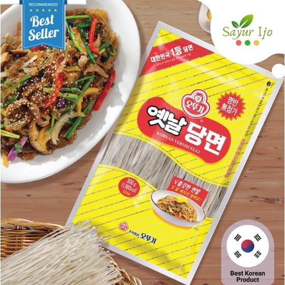 

Korean Vermicelli Ottogi 300 Gr / Pack Japchae Bihun Soun Glass Noodle