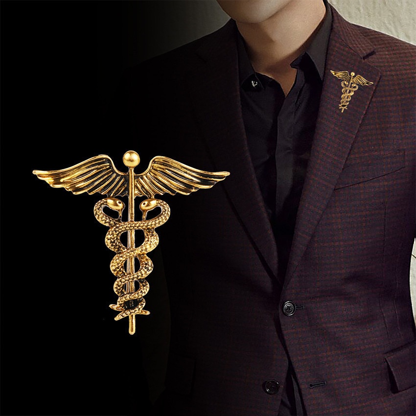 Pin Elang Bros Bentuk Burung Elang Eagle Garuda Warna Gold Silver Aksesoris Pin Jas