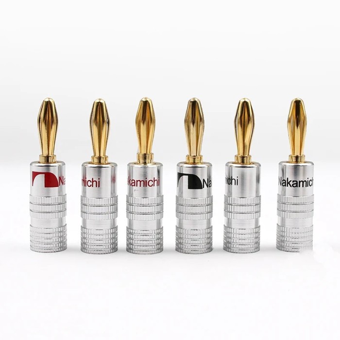 8pcs GD Amp Nakamichi Speaker Banana plug connectors