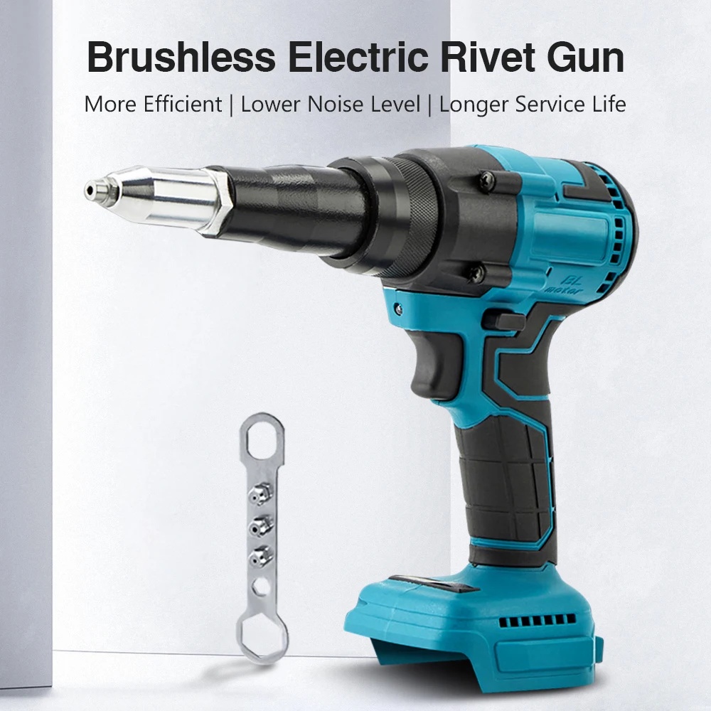 CPS Brushless Electric Rivet Gun 2.4-5 MM Cordless Rivet Nut Gun Portable Electric Staple Gun Rivet 