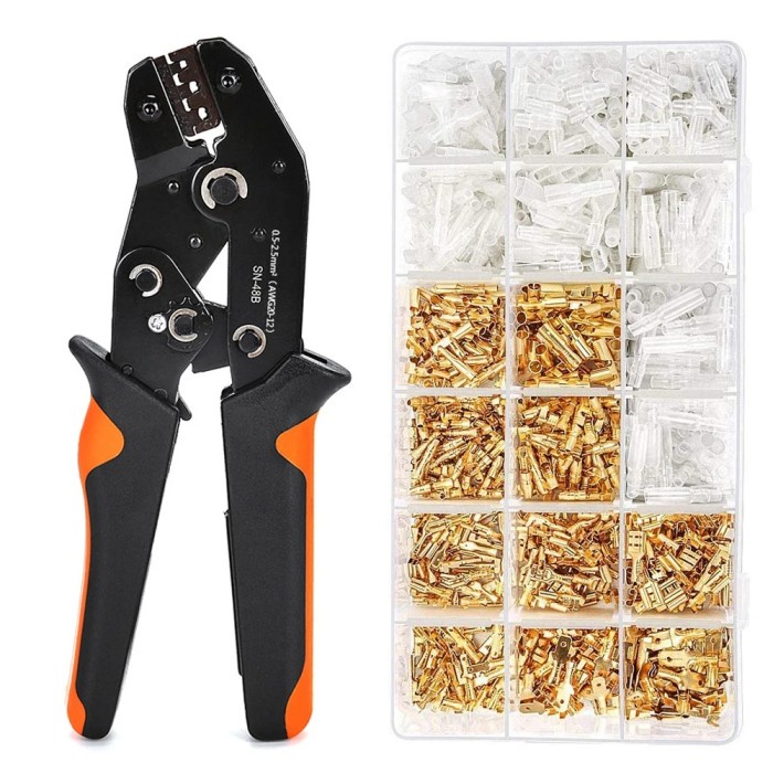 crimping pliers flat receptacle set Ferrule crimping tool with 500