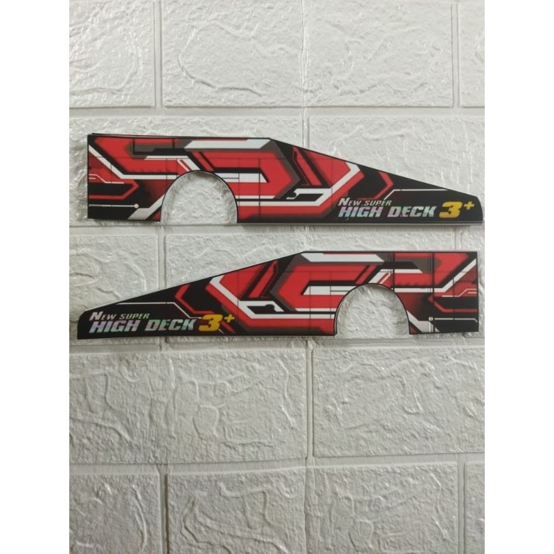 

IK! Stiker livery bus miniatur tinggal tempel 1 seat + julukan+mata+ Hino rm