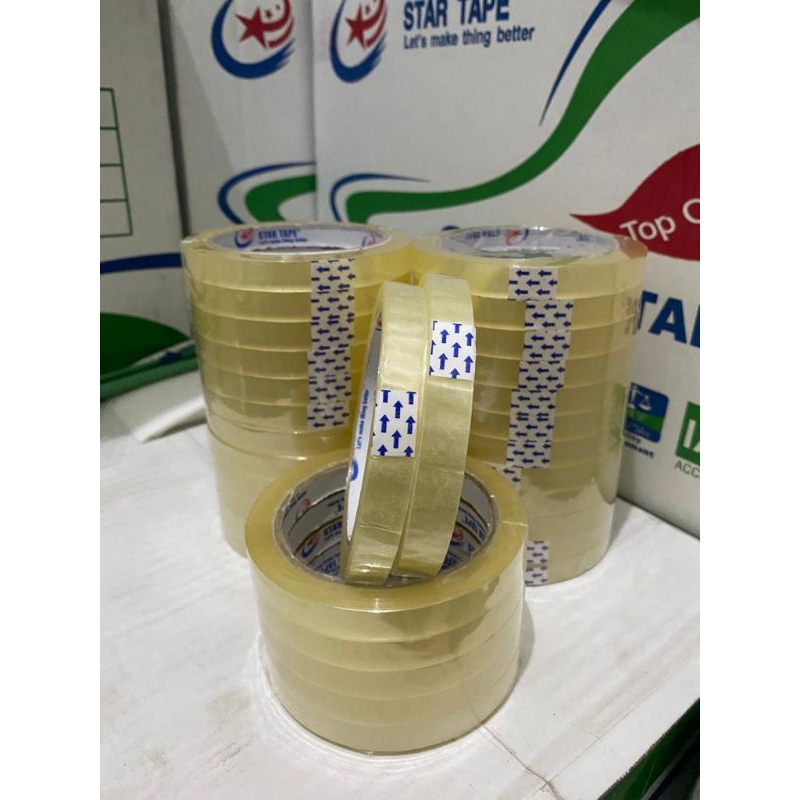 

iK! Lakban bening 12mm (per 12 pcs) Star tape