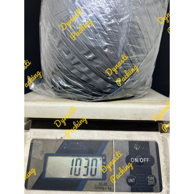 

iK! Tali Rafia Roll 1Kg 1 Kg 800Gr 800 Gr Full Dijamin Kuat Hitam Abu Abu
