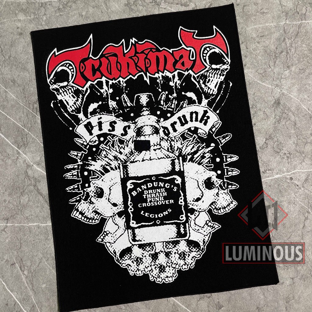Backpatch Sablon Emblem Punggung Band Punk Rock Hardcore Metal Terbaik di Bandung