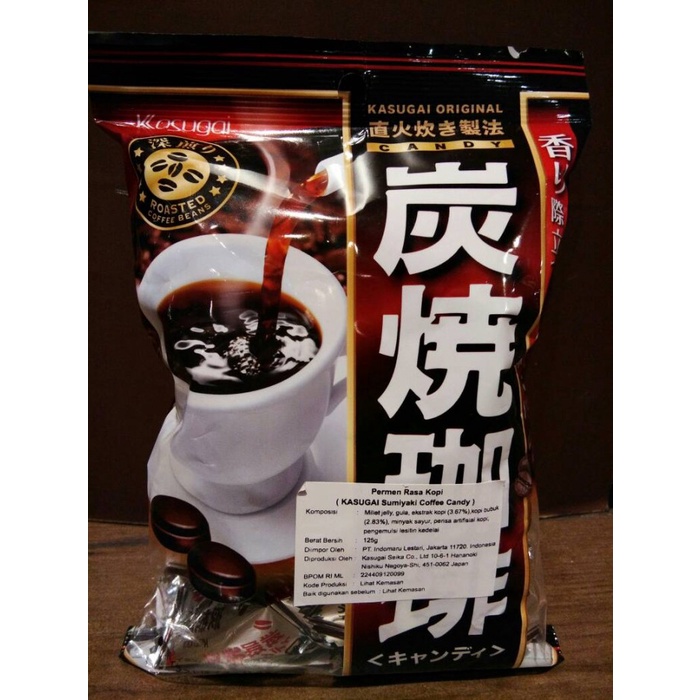 

Terlaris Kasugai Sumiyaki Coffee Candy 125Gr Ready