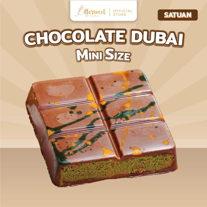 

Terlaris Pistachio Chocolate Dubai Bar Mini [ Bittersweet By Najla ] Ready