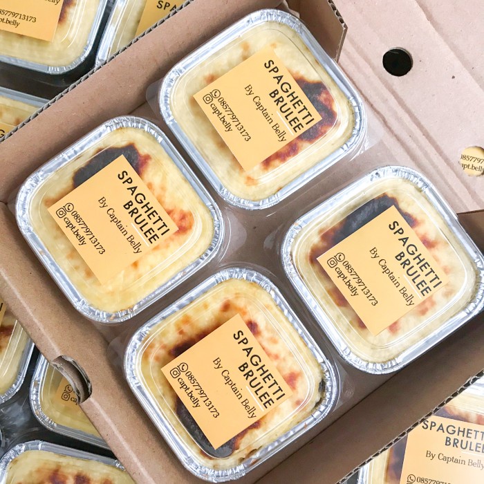 

Ready Spaghetti Brulee (1 Box Isi 4Pcs)