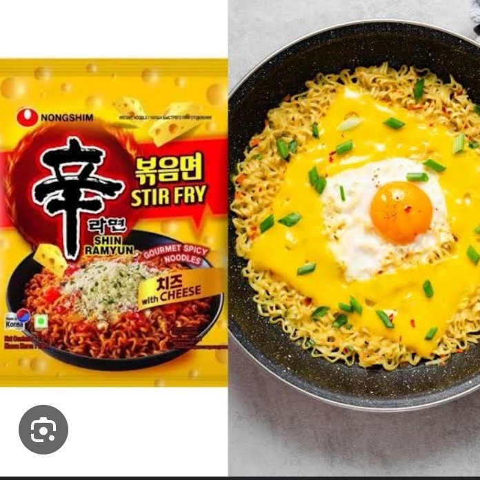 

Ready Nongshim Stir Fry Ramyun With Cheese Shin Ramyun Stir Fry