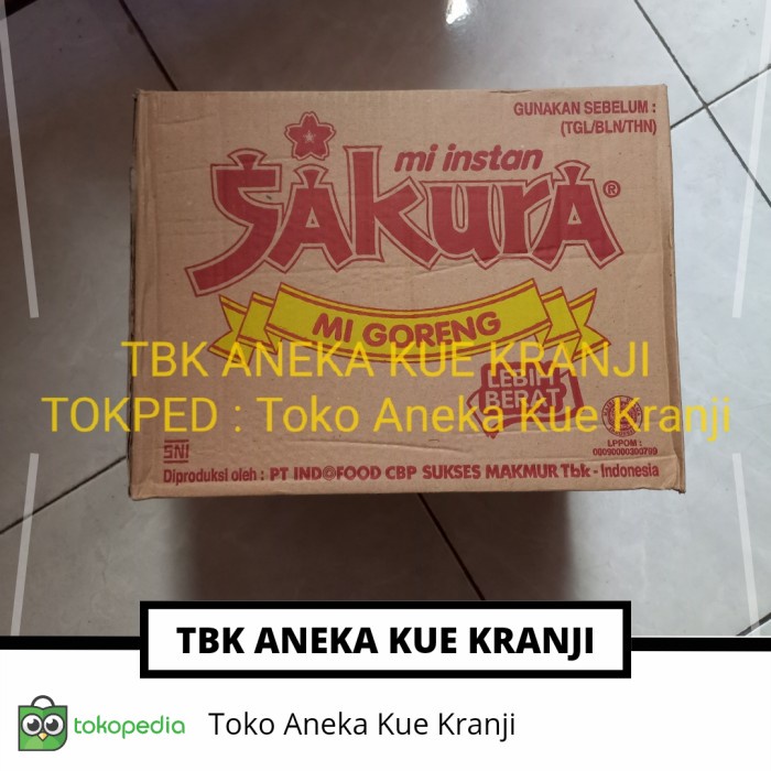 

Ready Sakura Mi Instant Dus Mie Goreng 40 Pcs
