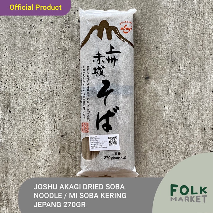 

Ready Joshu Akagi Dried Soba Noodle / Soba Kering / Mie Soba Kering 270Gr