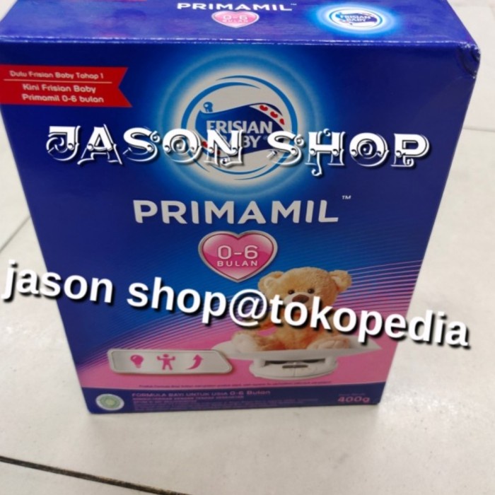 Susu bayi Primamil bendera 0-6 bulan 400 gram/susu bayi bendera 0-6