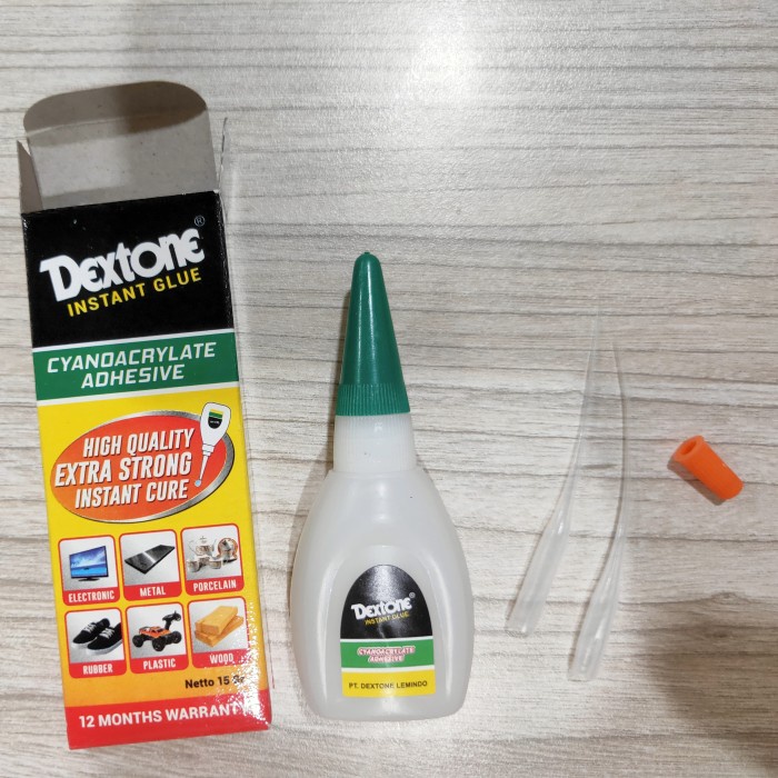 

SALE TERHOTT LEM CAIR/LEM SUPER GLUE/ LEM INSTANT DEXTONE - HARGA PER 50PCS (1BOX) READYY