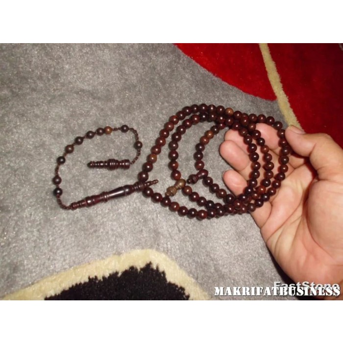 Readyyy Tasbih Muslim Langka Kayu Stigi Darat Wulung 99 Biji 9 mm by