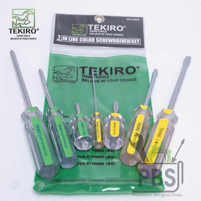 Barang Terlaris Obeng Set Kristal Tekiro Original. Obeng Set Berkualitas. Peralatan Bengkel Motor.