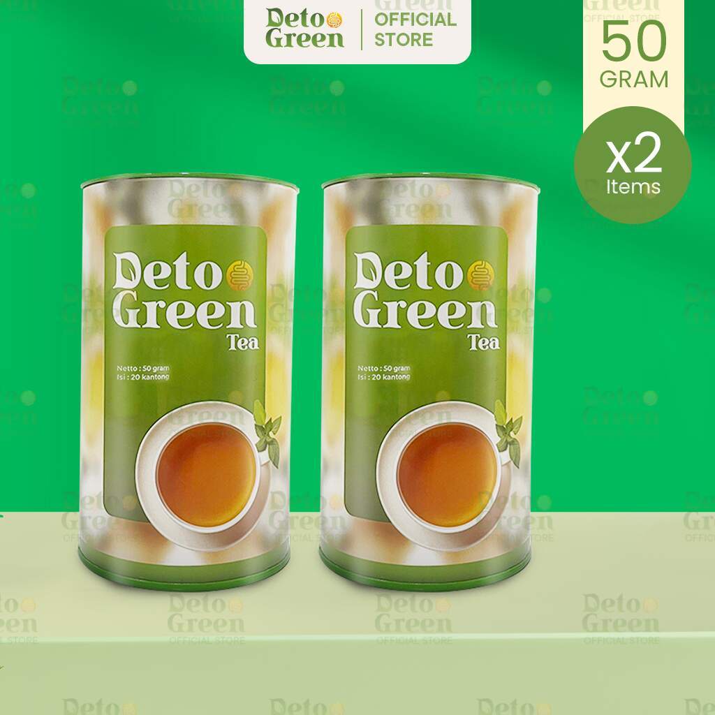 

( PROMO ) DETOGREEN Paket Teh Detox Sistem Pencernaan 2 Pcs BEST SELLER