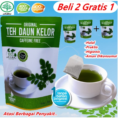 

( PROMO ) TEH DAUN KELOR PREMIUM ORINAL 100% MURNI TEH DAUN KELOR CELUP MORINGA DAUN KELOR DAUN