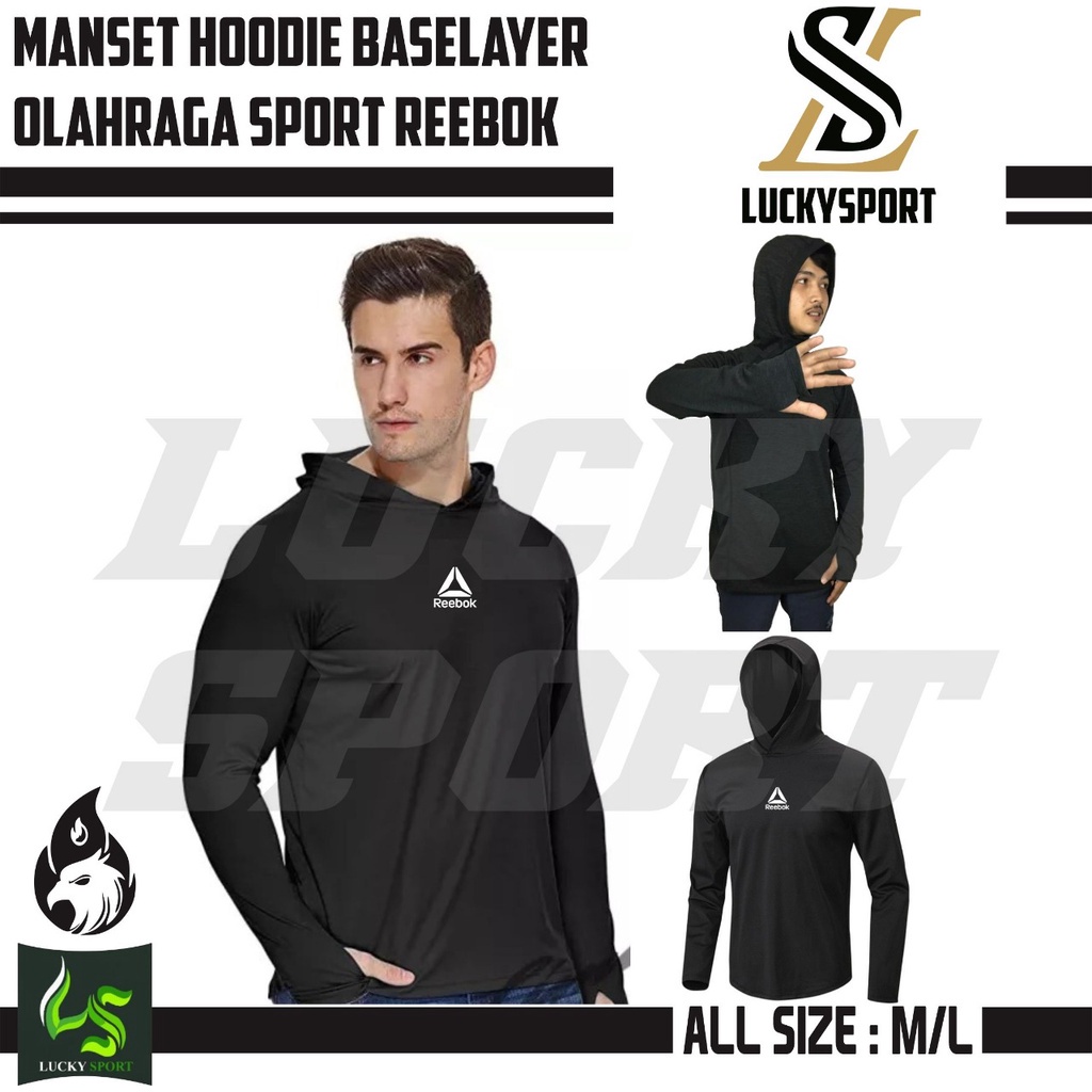 Baselayer Manset Pria Wanita Manset Hoodie Olahraga Baselayer Hoodie Kupluk Ketat Murah Mantap GOOD