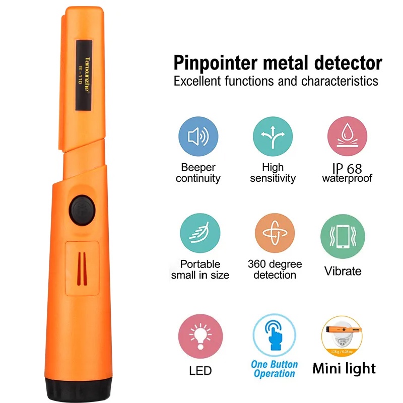 Portable TC-110 Metal Detector Pointer Pinpoint GP-pointer Hand Held Metal Detector Positioning Rod 