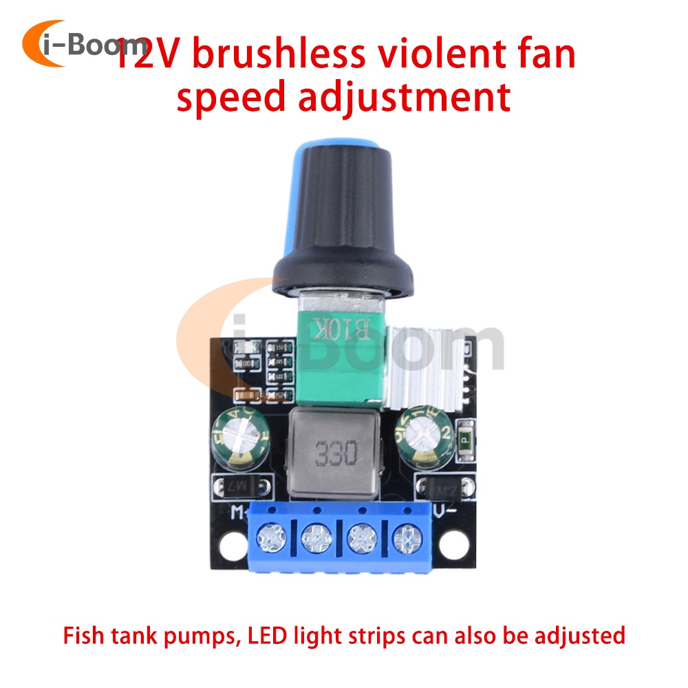 3.5A DC12V / 24V PWM Motor Speed Controller LED Dimmer B10K Potentiometer Knob Speed Controller For 