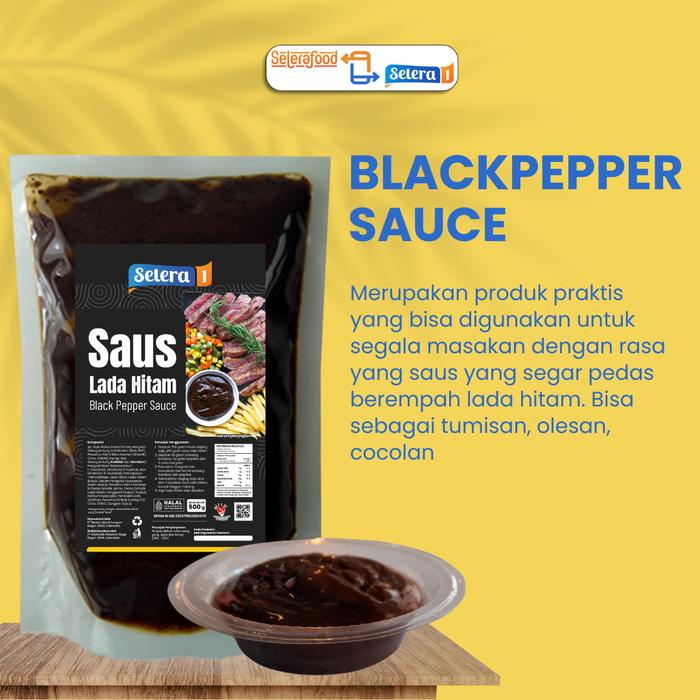 

HJK Saus Blackpepper - Lada Hitam - Selerafood, 500g Sauce