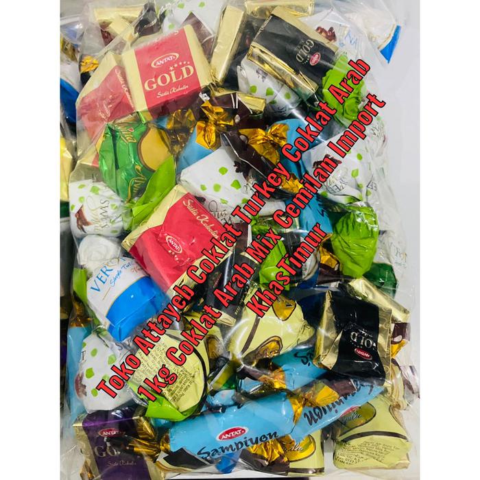 

Coklat Turkey Mix Arab Premium 1kg Mix Rasa Enak Pasti Lumer Bergizi Coklat Truffle Arpi Doriva