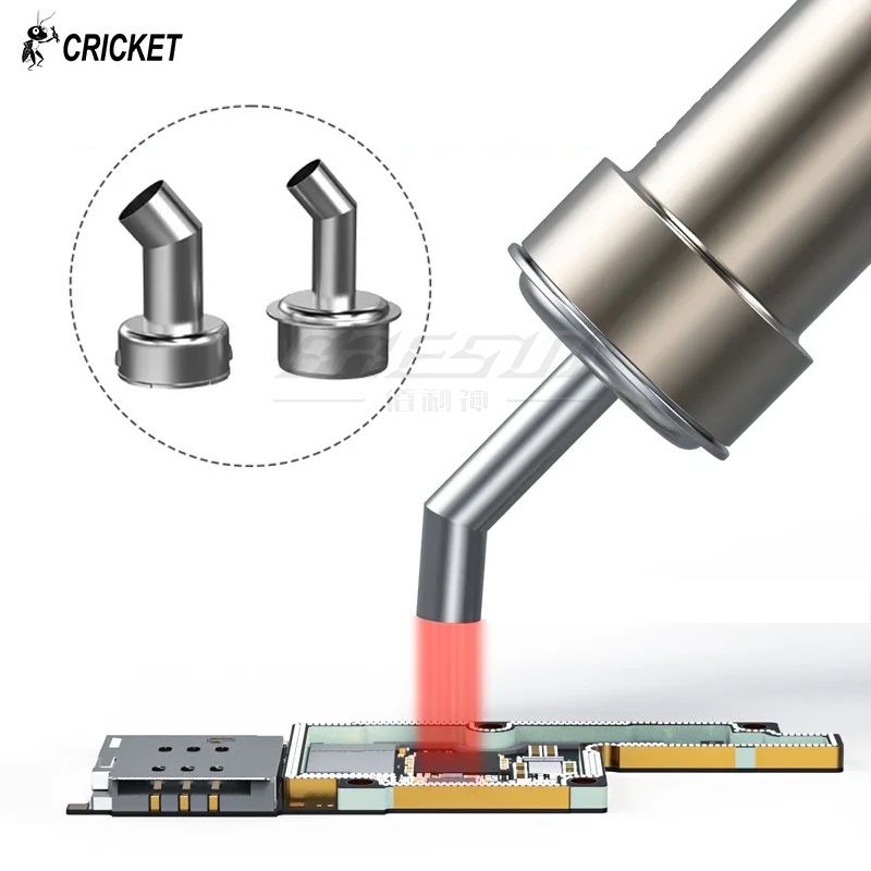 CRICKET Angle Hot Air Nozzle Compatible with Quick 861DW 2008 Heat Gun 4 5 6 8 10 12mm Direct blow a